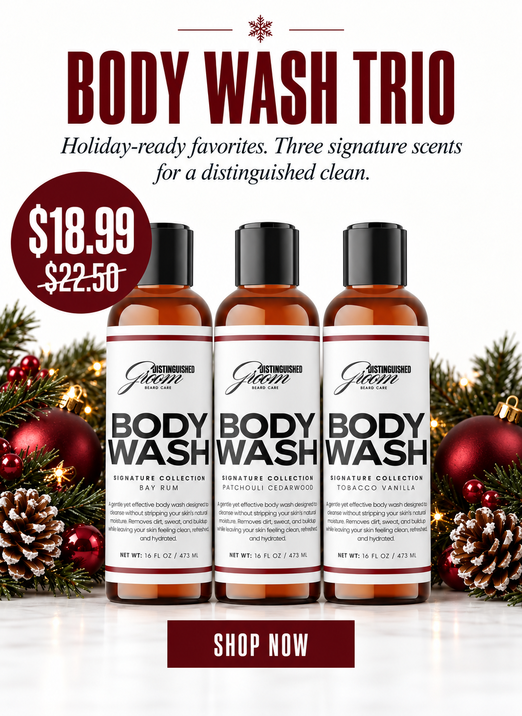 The Holiday Body Wash Trio Main image