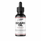 Bottle of Distinguished Groom Tobacco Vanilla beard oil on a white background